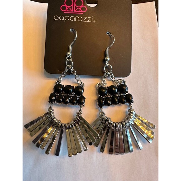A Flare for Fierceness Black Earrings (79) - Picture 3 of 3